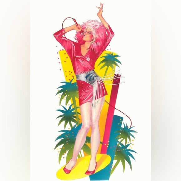 Balayage Pink Wig Ombré Curled Wavy Lace Front Dark Roots Synthetic Jem - Picture 5 of 10